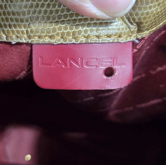 Lancel Elsa Sellier Brown/tan Leather Drawstring Bucket Handbag - Picture 4 of 16